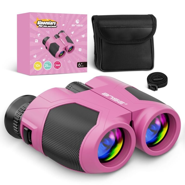Bnise Prismáticos Compactos Rosa: Observación Ideal para Aventureros de Todas las Edades